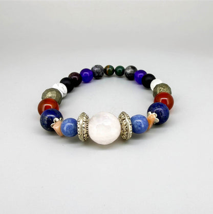 Birthday Bracelets made of natural gemstones, seven designs for each day of the week, handmade spiritual jewelry.