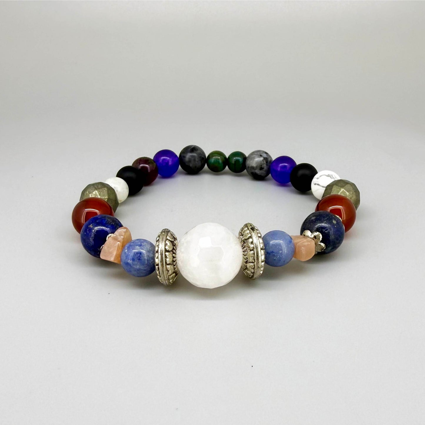 Birthday Bracelets made of natural gemstones, seven designs for each day of the week, handmade spiritual jewelry.