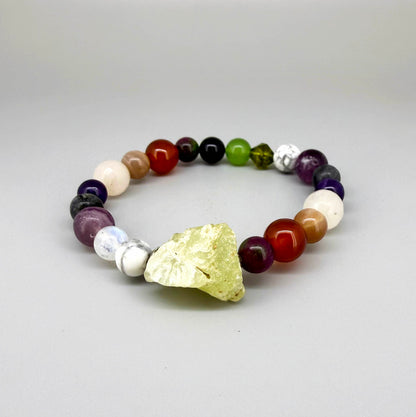 Birthday Bracelets made of natural gemstones, seven designs for each day of the week, handmade spiritual jewelry.