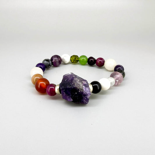 Birthday Bracelets made of natural gemstones, seven designs for each day of the week, handmade spiritual jewelry.