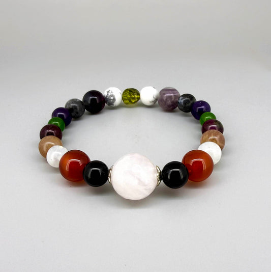 Birthday Bracelets made of natural gemstones, seven designs for each day of the week, handmade spiritual jewelry.