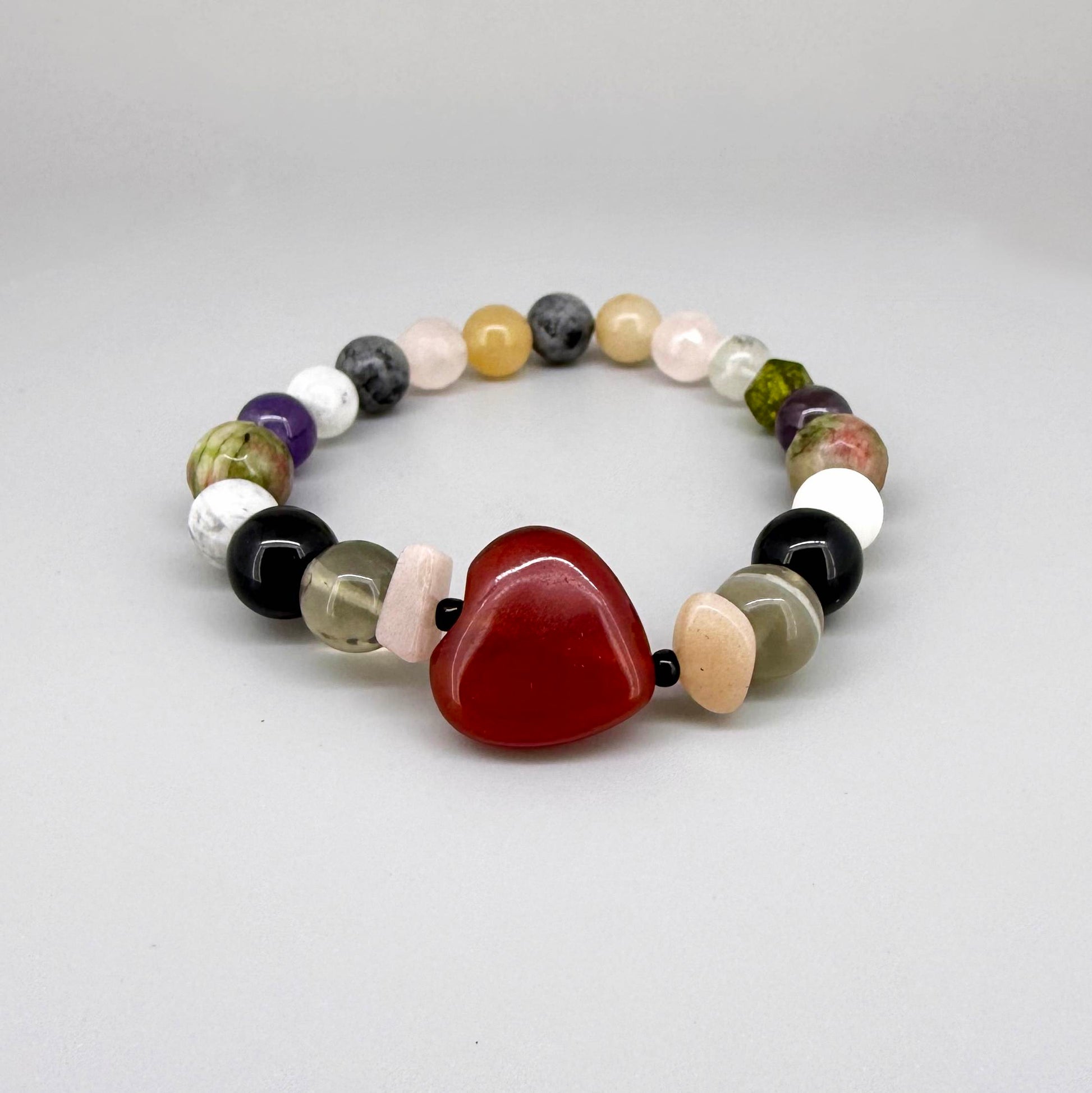 Birthday Bracelets made of natural gemstones, seven designs for each day of the week, handmade spiritual jewelry.