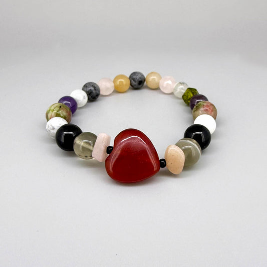 Birthday Bracelets made of natural gemstones, seven designs for each day of the week, handmade spiritual jewelry.