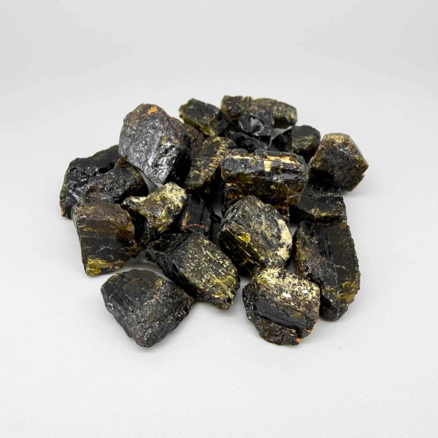 Uncut raw yellow-gold Sapphire gems in natural form, unique collector and artisan jewelry material