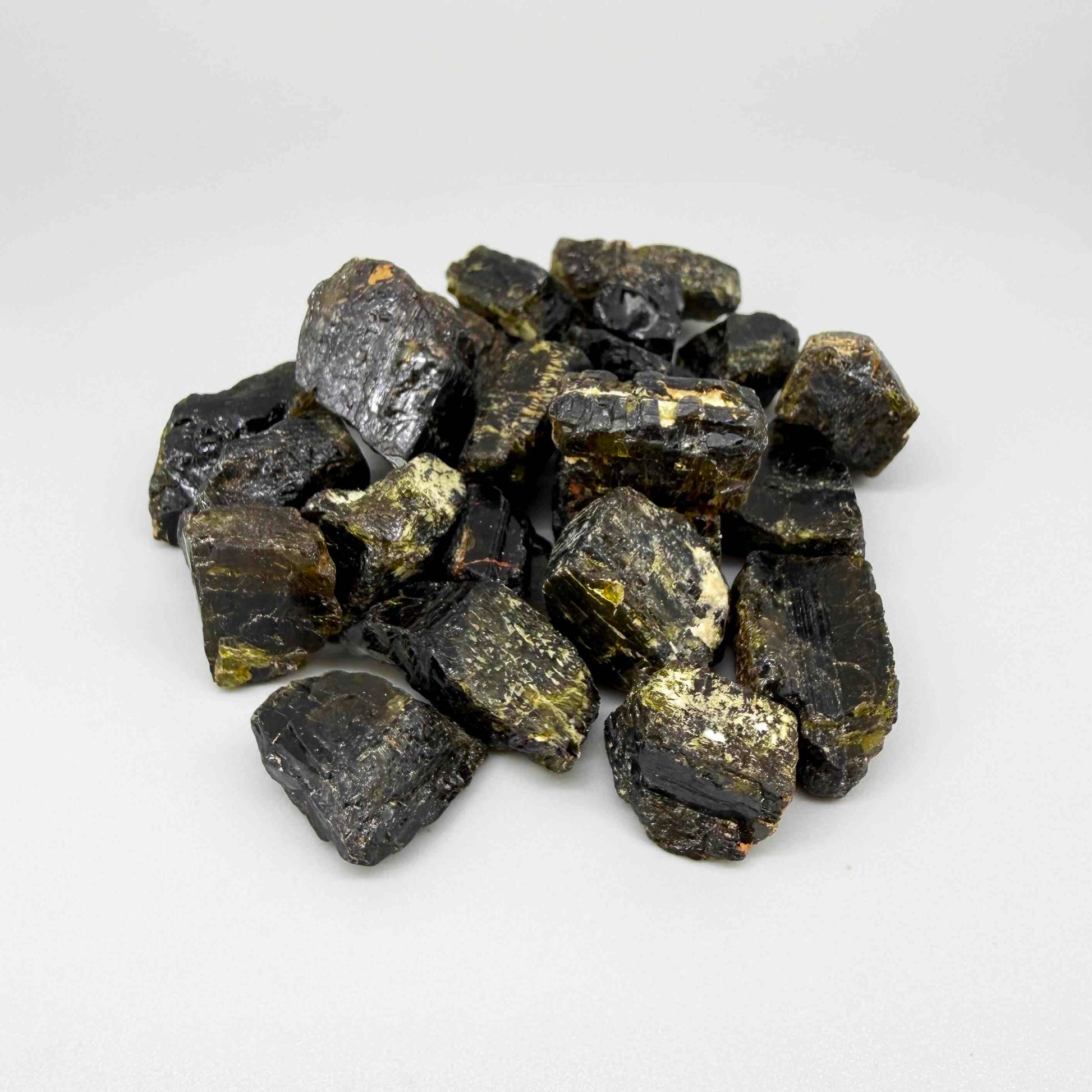 Uncut raw yellow-gold Sapphire gems in natural form, unique collector and artisan jewelry material