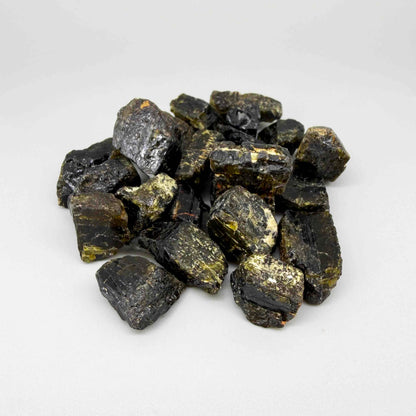 Uncut raw yellow-gold Sapphire gems in natural form, unique collector and artisan jewelry material