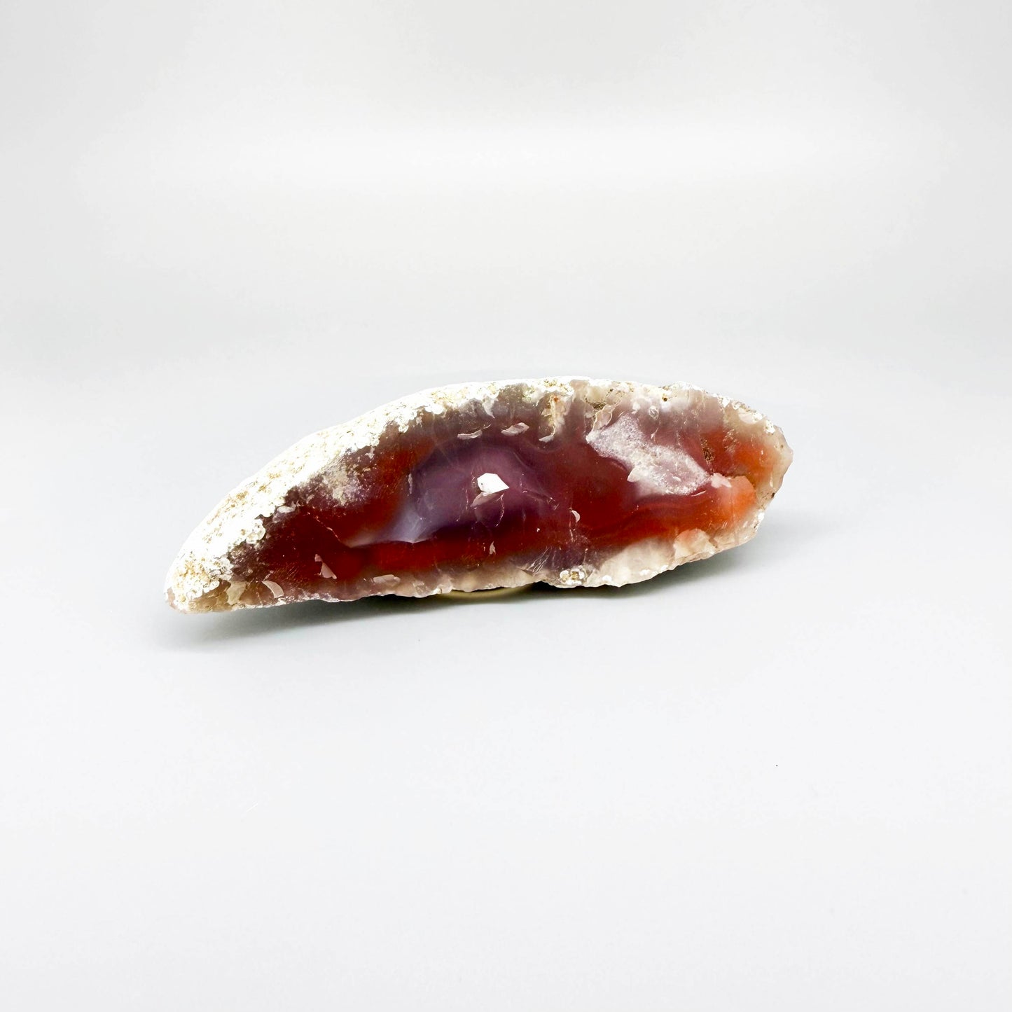 Red-Orange Chalcedony Agate Rough with Carnelian Core -  525 ct (R17/5)