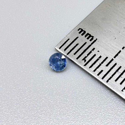 Soft Cornflower Blue Sapphire Round 0.18 Ct