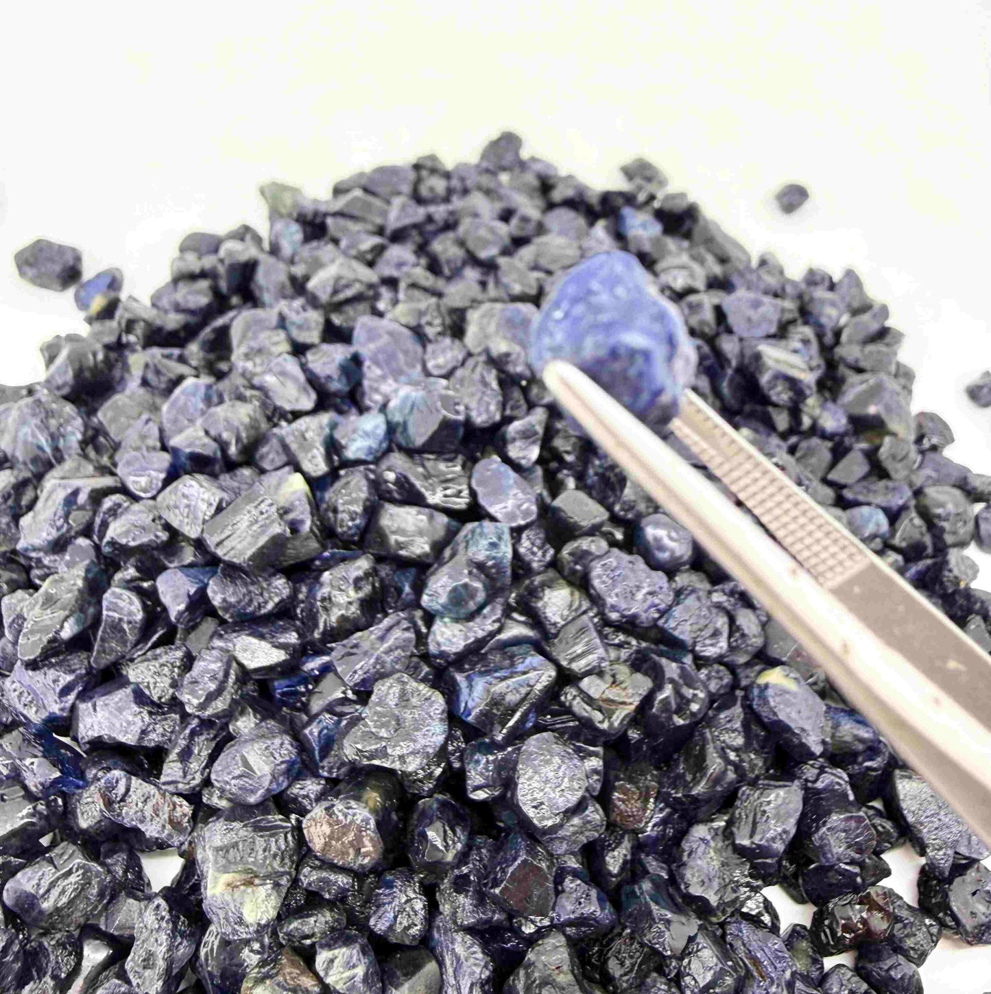 Uncut raw Sapphire gems in natural form, unique collector and artisan jewelry material