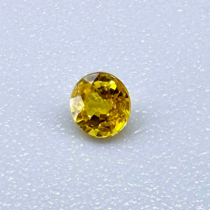 Golden-Yellow Sapphire Round - 0.1 Ct