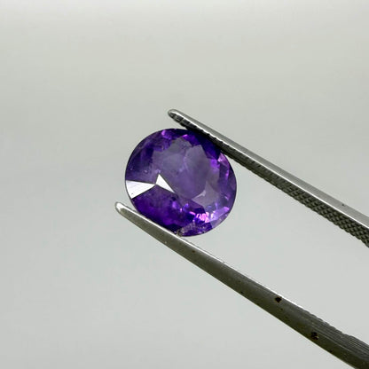 Natural Purple Pink Amethyst gemstone, oval
