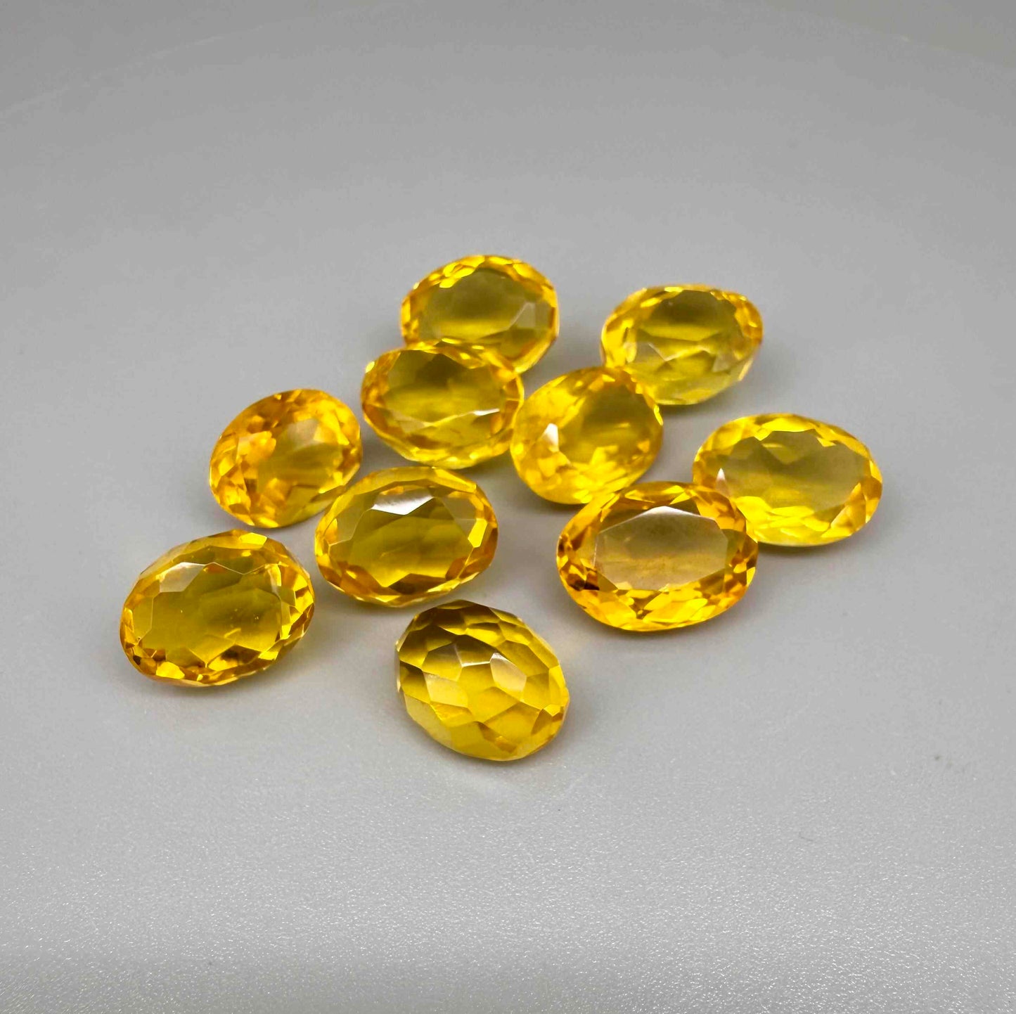 Rich Golden to Amber Citrine Lot Oval - 92.82 Ct
