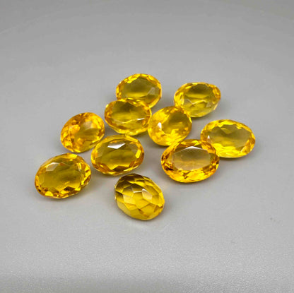 Rich Golden to Amber Citrine Lot Oval - 92.82 Ct