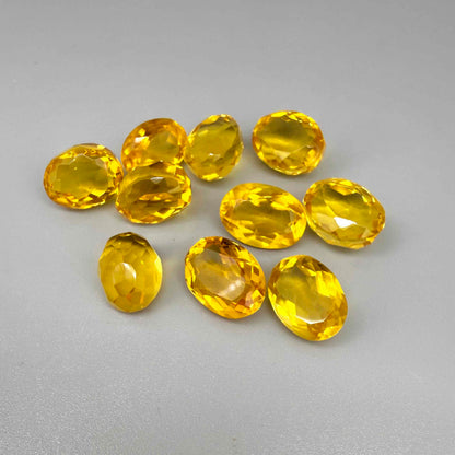 Rich Golden to Amber Citrine Lot Oval - 92.82 Ct