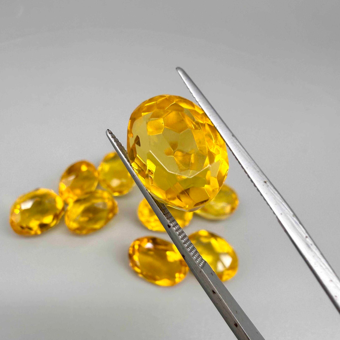 Rich Golden to Amber Citrine Lot Oval - 92.82 Ct