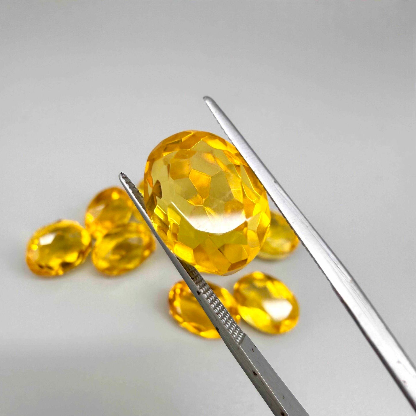 Rich Golden to Amber Citrine Lot Oval - 92.82 Ct