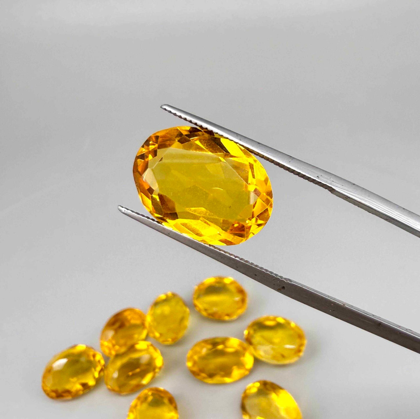 Rich Golden to Amber Citrine Lot Oval - 92.82 Ct