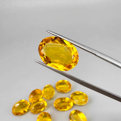 Rich Golden to Amber Citrine Lot Oval - 92.82 Ct