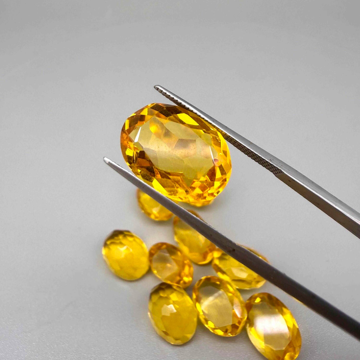 Rich Golden to Amber Citrine Lot Oval - 92.82 Ct