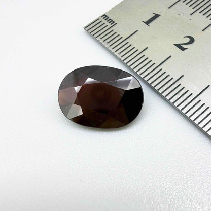 9.12 ct untreated pyrope garnet from Thailand with deep red color