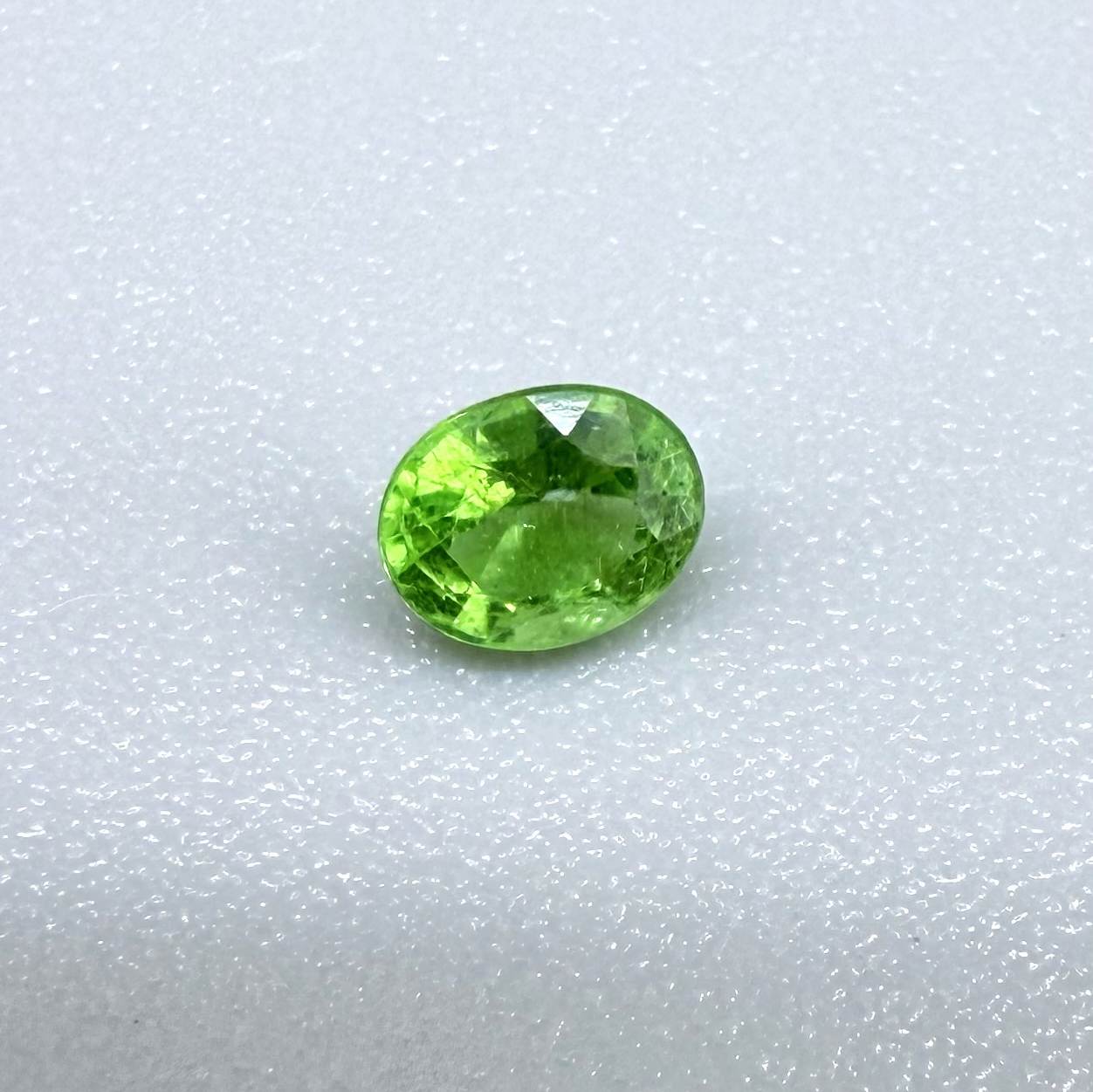 Natural Vibrant Green Tsavorite gemstone, oval cut
