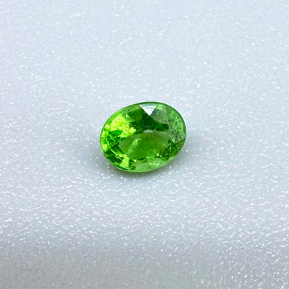 Natural Vibrant Green Tsavorite gemstone, oval cut