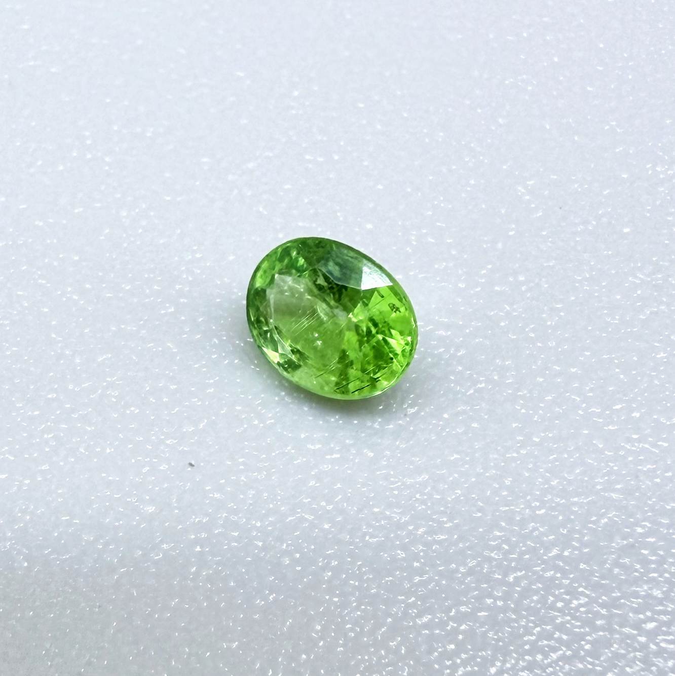 Natural Vibrant Green Tsavorite gemstone, oval cut