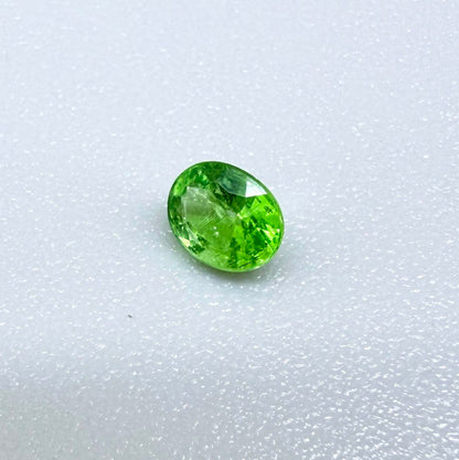 Natural Vibrant Green Tsavorite gemstone, oval cut