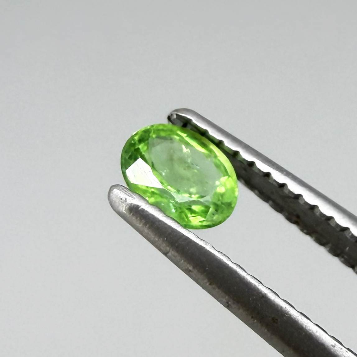Natural Vibrant Green Tsavorite gemstone, oval cut