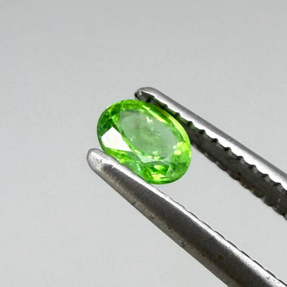 Natural Vibrant Green Tsavorite gemstone, oval cut