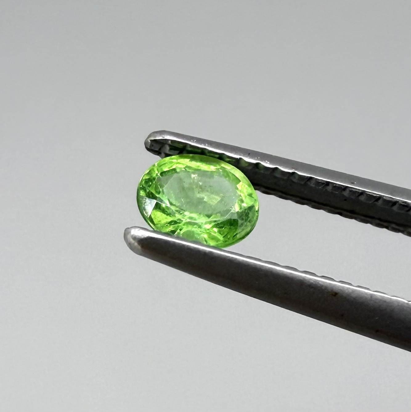 Natural Vibrant Green Tsavorite gemstone, oval cut