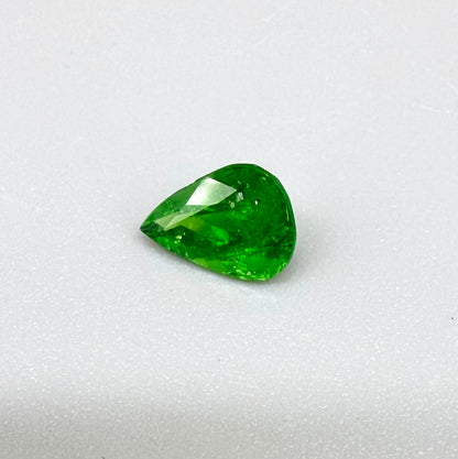 Natural Vibrant Green Tsavorite gemstone, pear cut