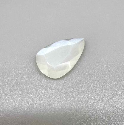 Natural Milky White Moonstone gemstone, pear shape