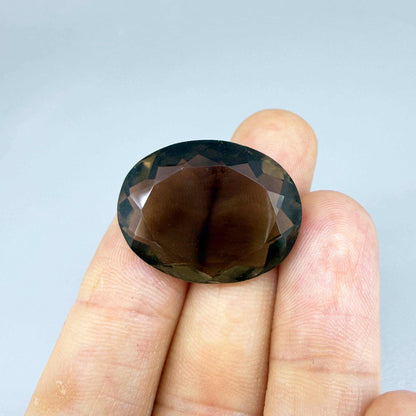 Natural Smoky Quartz gemstone oval cut