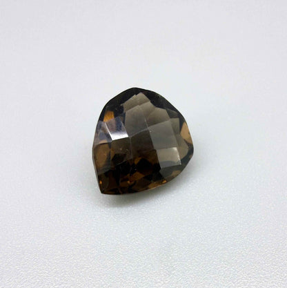 Loose Smoky Quartz gemstone pineapple pear cut