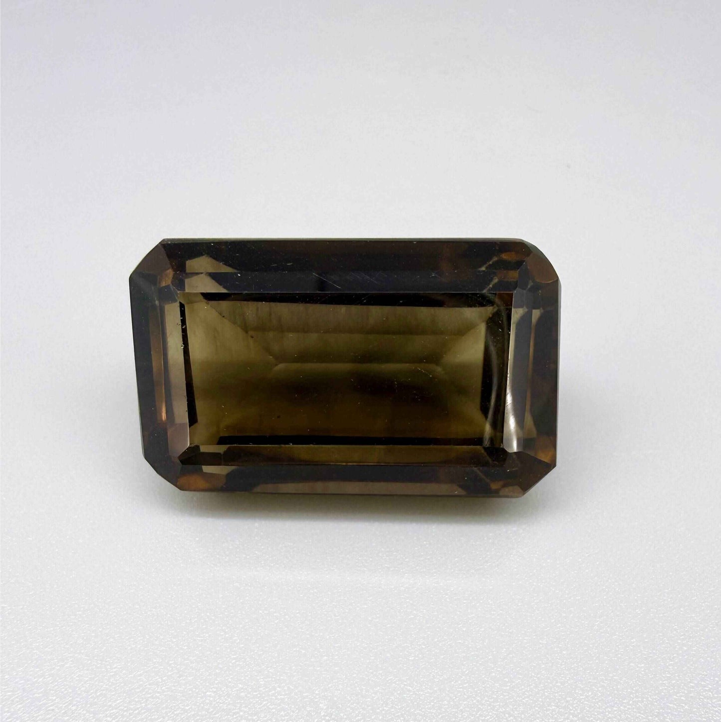 Loose Smoky Quartz gemstone emerald cut