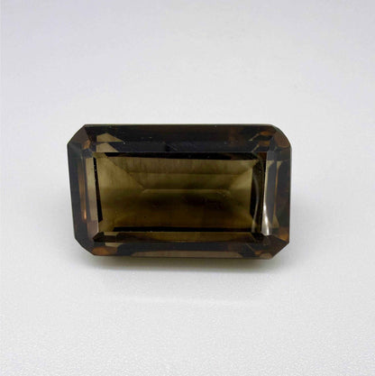 Loose Smoky Quartz gemstone emerald cut