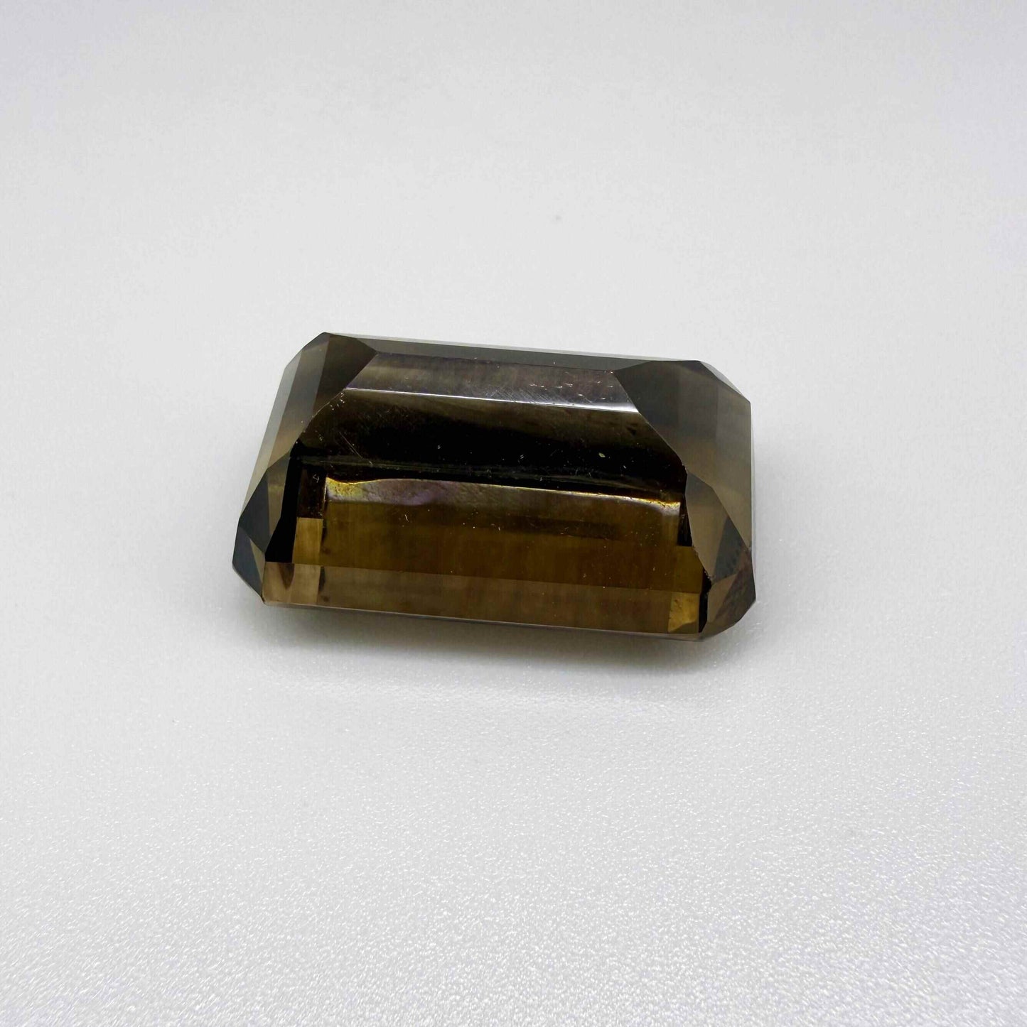 Loose Smoky Quartz gemstone emerald cut