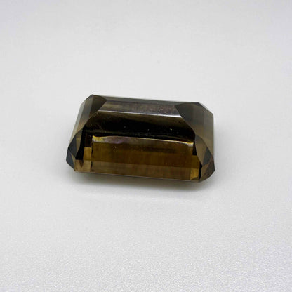 Loose Smoky Quartz gemstone emerald cut