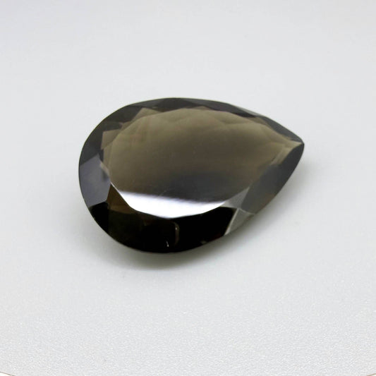 Loose Smoky Quartz gemstone pear cut