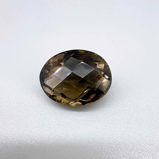Loose Smoky Quartz gemstone oval cut