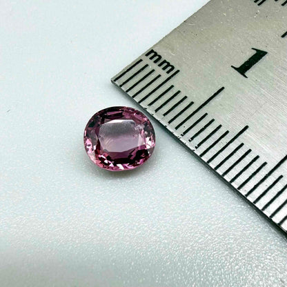 Natural Pink Purple Spinel gemstone, oval shape