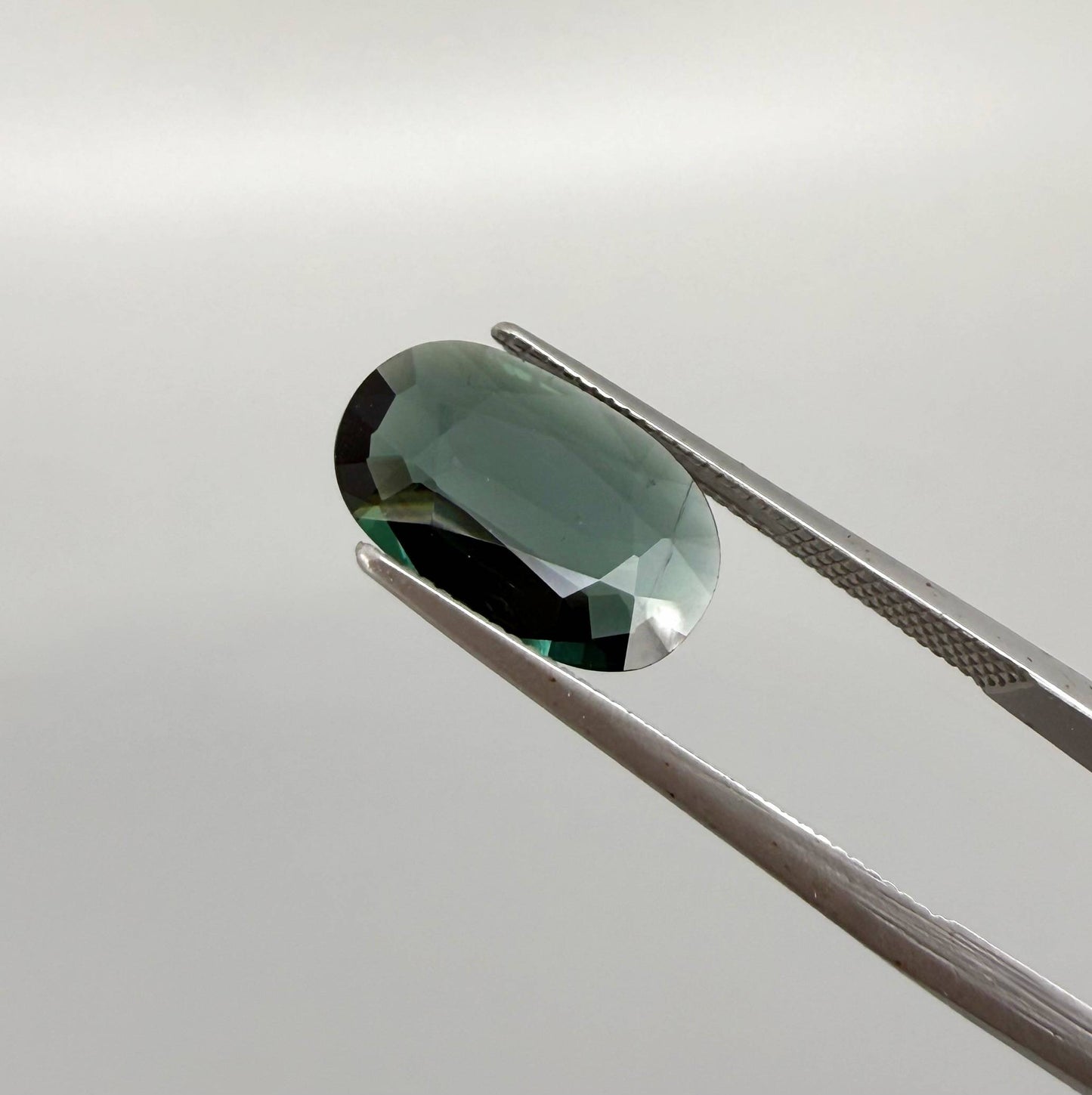 Loose Green Tourmaline gemstone, oval shape