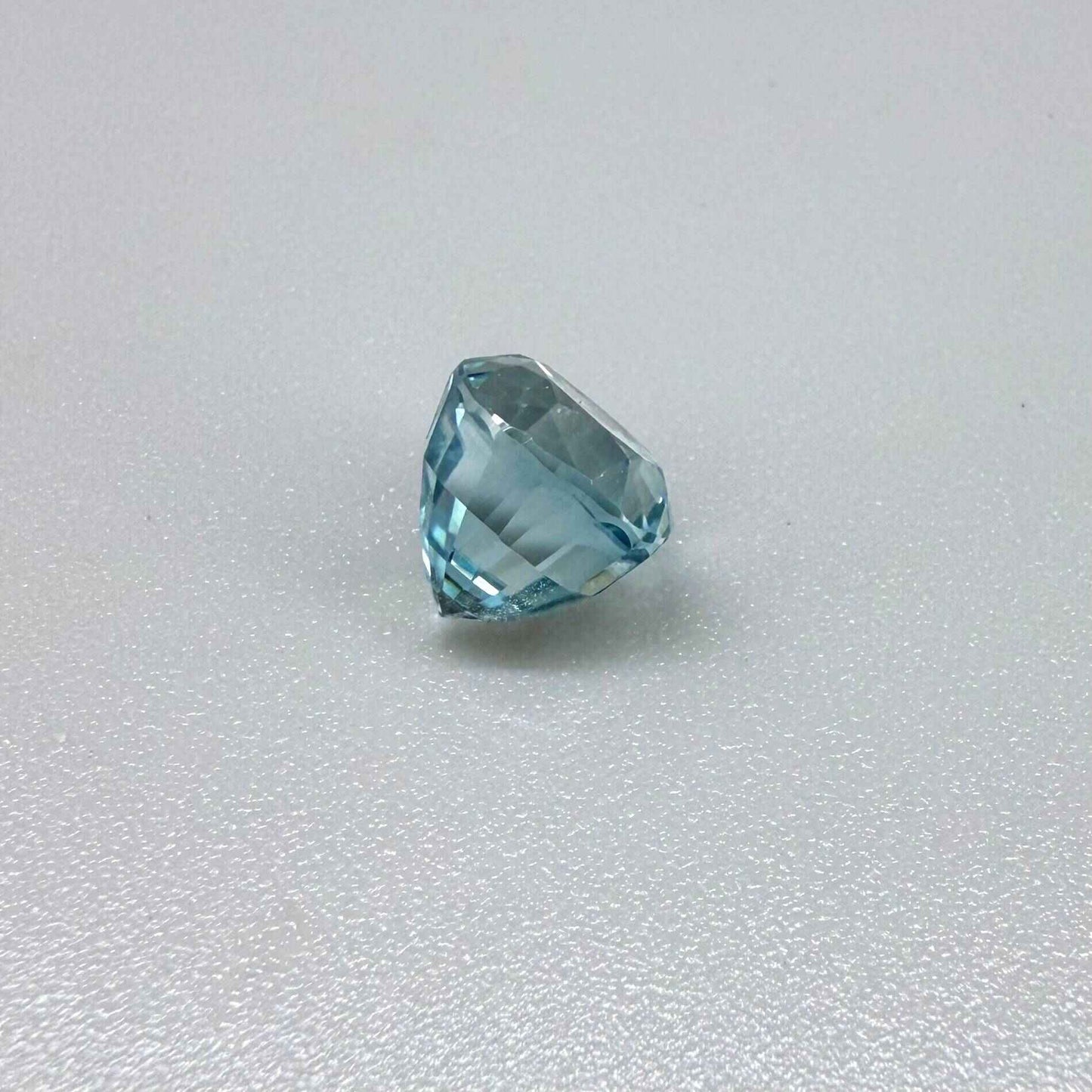 Natural Blue Zircon gemstone, round