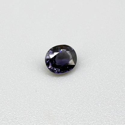 Natural Violet Spinel 0.78 ct from Tanzania – unheated round faceted gemstone with eye-clean clarity and lively brilliance