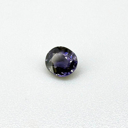 Natural Violet Spinel 0.78 ct from Tanzania – unheated round faceted gemstone with eye-clean clarity and lively brilliance