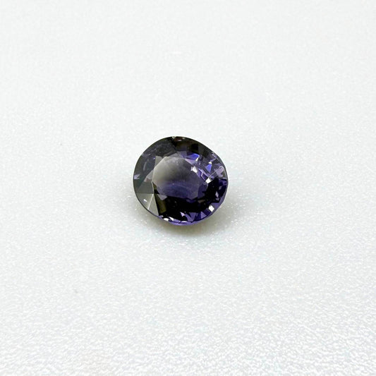 Natural Violet Spinel 0.78 ct from Tanzania – unheated round faceted gemstone with eye-clean clarity and lively brilliance