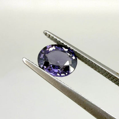 Natural Violet Spinel 0.78 ct from Tanzania – unheated round faceted gemstone with eye-clean clarity and lively brilliance