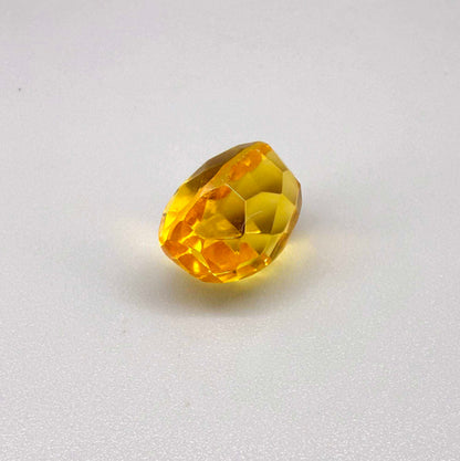 Natural Citrine 10.49 ct from Brazil – unheated oval faceted gemstone with vibrant golden-yellow color and exceptional clarity