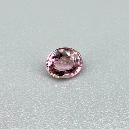 Natural untreated pink tourmaline, 0.72 ct oval cut from Nigeria with bright pink colour, eye-clean clarity and excellent brilliance.